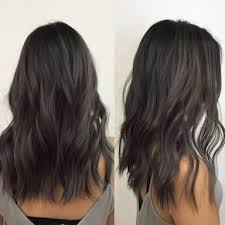 To make gray hair shiny and to neutralize a yellow tinge caused by sun and perspiration, use a special silver shampoo. Brown Ash Grey Charcoal Dark Grey Hair Novocom Top