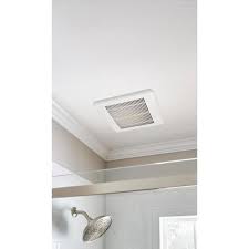 When venting a bathroom exhaust fan, make sure to vent the air to the outside, rather than into your attic where it can cause mold and mildew to. Hampton Bay 110 Cfm Ceiling Mount Roomside Installation Quick Connect Bathroom Exhaust Fan Energy Star Bpt18 34a 5 The Home Depot