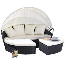 Patio daybed cover round, rattan daybed cover waterproof dustproof patio garden furniture covers with storage bag for rattan day bed sun lounger (black) 4.1 out of 5 stars. 1 Best Price Outdoor Rattan Garden Daybed With Canopy Astonshedsuk