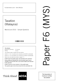 The burden of proof is on you to show the expenses are legitimate. Http Www Accaglobal Com Content Dam Acca Global Students Fun F6 Exam 20papers F6 20mys F6mys 2016 Jun Q Pdf