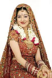 Indian Bride In Her Bridal Dress Indian Wedding Dress Traditional Traditional Indian Dress Indian Bridal Fashion