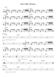 Taken from their album the golden hum, it reached #27 on the united states billboard modern rock charts, and acts. Save Me Drum Sheet Music For Drum Group Solo Musescore Com