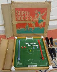 Vintage Super Soccer Table Magnetic Football Game Boxed Made In England Soccer Table Games Box Soccer