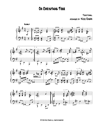 Oh Christmas Tree Jazz Piano Sheet Music Jazz Piano Digital Sheet Music