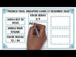 Prediksi Bocoran Sgp Hari Ini Kamis 17 Desember 2020 Youtube