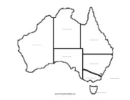 Click the outline map of australia coloring pages to view printable version or color it online (compatible with ipad and android tablets). Australia Fill In Map Australia Map Australian Maps Australia For Kids
