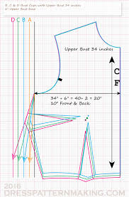 ( show above) attach yarn to the top of the bralette cup and chain 70. Bust Cup Sizes Dress Patternmaking