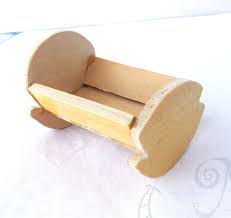Wooden Cradle For Doll From Upcycled Wood Bambole Di Legno Legno Riciclato Di Legno