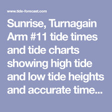 sunrise turnagain arm 11 tide times and tide charts