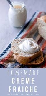 Creme Fraiche Is Sour Cream S Fancy French Expensive Sister In The Grocery Store But With Just Two In Creme Fraiche Recipes Creme Fraiche Make Creme Fraiche