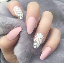 Home Blend Of Bites Coffin Nails Designs Pink Nails Pink Acrylic Nails