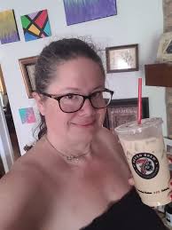 Birthday drink at a coffee shop