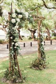 Rustic Romantic Wedding Ceremony Wedding Arbor Ideas Cream Florals Branches Rachel Red Photogra Wedding Arbor Rustic Wedding Arbors Wedding Ceremony Arch