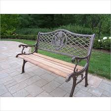 American Eagle Bench In Antique Bronze 6019 Ab Outdoor Garden Bench Oakland Living Cast Iron Garden Bench