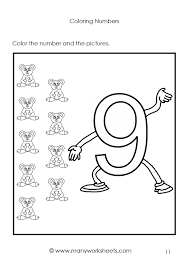 Our free number coloring pages have engaging pictures for each number that children can count and color at the same time. Coloring Page For Kids Number 9