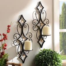 This item is new, but has been distressed to appear old. Laney Bling Sconces Set Of 2 Iron Wall Decor Candle Wall Sconces Farmhouse Wall Sconces