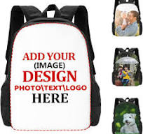 Mochila personalizada, mochilas personalizadas, diseña tu imagen, texto,  logotipo, nombre, bolsa resistente al desgaste para hombres y mujeres,  Negro ...