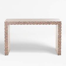 They do not occupy much space, but they can change the look of the room. Intarsia Natural Console Table Reviews Crate And Barrel