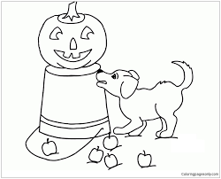 Beagle coloring pages are a fun way for kids of all ages to develop creativity, focus, motor skills and color recognition. Beagle Puppy And Jack O Lantern Coloring Pages Puppy Coloring Pages Coloring Pages For Kids And Adults