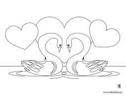 Swan In Love Coloring Page Nice Bird Coloring Sheet More Original Content On Hellokids Com Bird Coloring Pages Coloring Pages Butterfly Coloring Page