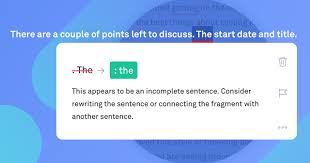 1 i usually use the internet to download songs and films. Grammarly Spotlight When To Fix Sentence Fragments Grammarly