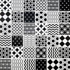 Seamless black and white diagonal square pattern background design geometric vector illustration. Geometric Pattern Mosaic Tile Black And White Tiledaily