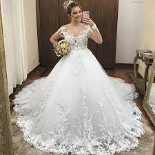 Try on a gorgeous vera wang white designer wedding gown today! Boho Wedding Dresses Ball Gown 2020 Lace Applique Beaded Off White Pri Inspirationalbridal