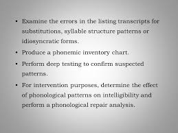 Assessment Of Phonology Ppt Video Online Download