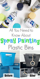 Spray Painting Plastic Bins Answering Your 1 Question Lemons Lavender Laundry