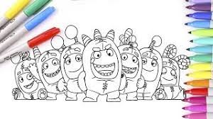 First we color in jeff who is purple. Coloring Oddbods Fuse Slick Zee Newt Bubbles Pogo Jeff Coloring Pages For Kids Youtube