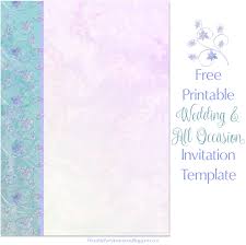 Free Printable Party Invitations Pastel Floral Wedding Invitation Template Printable invitations for all occasions.