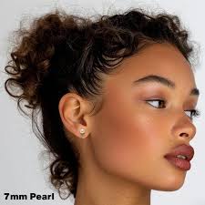 Akoya Pearl Earrings Studs 5mm-10mm 925 Silver Earrings for Women Great  Gift for Holiday Season