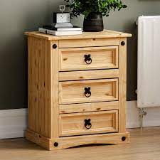 They can be chosen either for mere decorating purposes or to add a. Amazon Brand Movian Corona 3 Drawer Bedside Table Distressed Waxed Solid Pine Table Wood Amazon De Kuche Haushalt