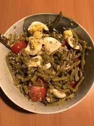 Salade Haricots Verts Oeufs Tofu En 2020 Salade Haricot Salade Haricots Verts Haricots Verts