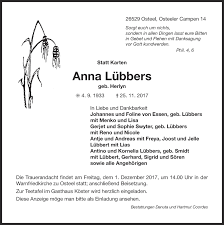 Traueranzeigen Von Anna Lubbers Ok Trauer De Möchten sie freunde ziemlich spontan zum essen einladen, können sie unsere einladungssprüche auch gerne via whatsapp verschicken.