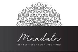 Features of colority™ mandala coloring pages for adults: Circle Mandala Adult Coloring Page Grafik Von Alihriday Creative Fabrica