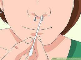 3 Ways To Clean A Septum Piercing Wikihow Septum Piercing Facial Piercings Cute Nose Piercings