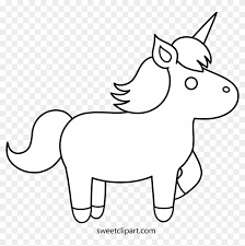 Outline geometric illustration for poster, greeting card, wall decoration sticker and prints. White Unicorn Clipart 3 By Charles Outline Of A Unicorn Free Transparent Png Clipart Images Download