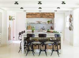 Flush mount lighting is one of the most common lighting that is used in the kitchen, especially low ceilings kitchen. Kitchen Lighting That Kicks Recessed Cans To The Curb Inspiration Barn Light Electric
