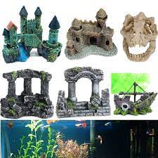 Maybe you would like to learn more about one of these? Fish Tank Ornaments Resin Aquarium Decoration Roman Column Castle Pirate Ship Walmart Com Walmart Com