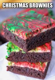 These christmas brownies are showered with sprinkles for a variety of texture when eaten! Christmas Brownies