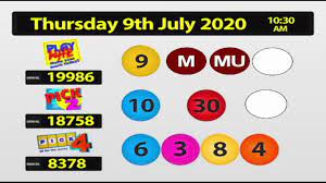 Nlcb Online Draws Thursday 9th July 2020 Online Drawing Lotto Lotto Today
