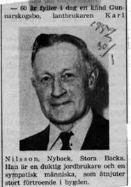 Södra Backa Nyback Karl Nilsson