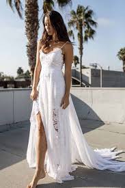 Casual Beach Wedding Dress Ideas In 2020 Lace Beach Wedding Dress Beach Wedding Dresses Backless Destination Wedding Dress