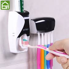 1 Kompl Tvorcheskij Avtomaticheskij Plastik Lenivyj Zubnye Pasty Raspredelitel 5 Zubnaya Sh Cepillos De Dientes Cepillado Dental Soporte Para Cepillos De Dientes