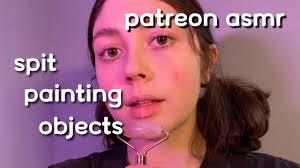 PATREON ASMR | SPIT PAINTING OBJECTS with mouth sounds, personal attention,  and MORE