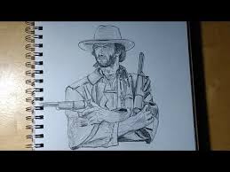 How To Draw Clint Eastwood Youtube Youtube Drawing My Drawings Drawings