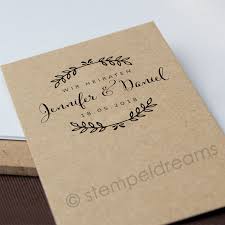 Zur hochzeit, geburt oder taufe als save. Edler Holzstempel Mit Ihren Daten 8 Cm X 6 Cm Personalisiert Stempeldreams