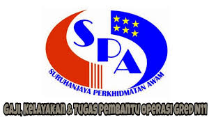 Berumur tidak kurang dari 18 tahun pada tarikh tutup iklan jawatan. Gaji Kelayakan Tugas Pembantu Operasi Gred N11 Spa