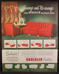 It's held to rigorous standards every step of the way, from blueprint to construction. Magazine Ad For Kroehler Furniture Sectional Sofa Red Couch 1948 Magazines Ads And Books Store